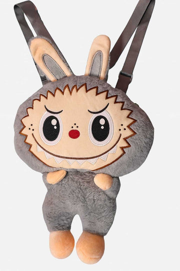 Kids Cute Monster Plush Backpack,Girls Cute Cartoon Soft Plush Toy+Bag 0.09 L Backpack