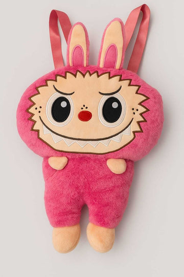Kids Cute Monster Plush Backpack,Girls Cute Cartoon Soft Plush Toy+Bag 0.09 L Backpack