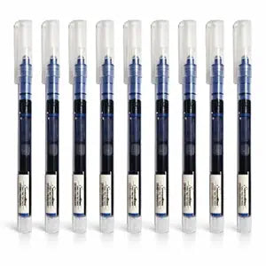Saave 0.5mm Roller Pen, Straight Liquid Rollerball Gel Pen, School Office Stationery, Pack of 12