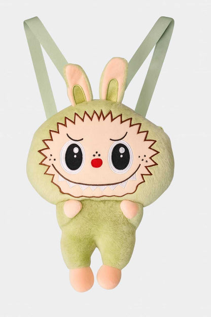 Kids Cute Monster Plush Backpack,Girls Cute Cartoon Soft Plush Toy+Bag 0.09 L Backpack