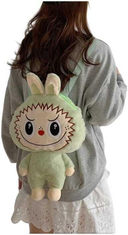 Kids Cute Monster Plush Backpack,Girls Cute Cartoon Soft Plush Toy+Bag 0.09 L Backpack