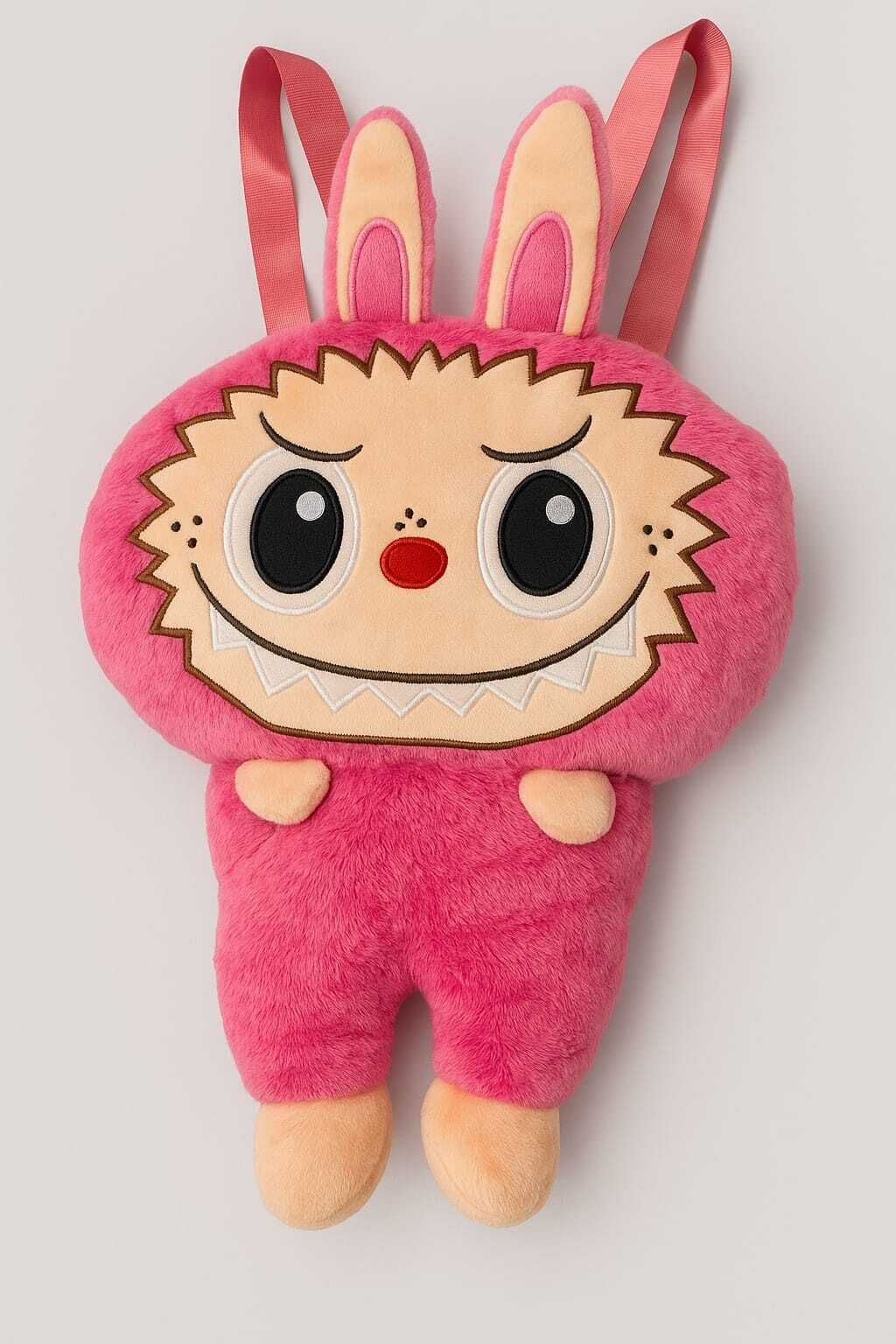 Kids Cute Monster Plush Backpack,Girls Cute Cartoon Soft Plush Toy+Bag 0.09 L Backpack