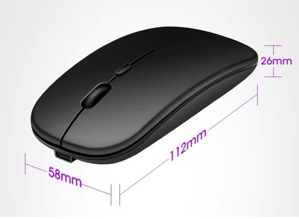 Wireless Mouse, Bluetooth and 2.4G Dual Mode, Rechargeable