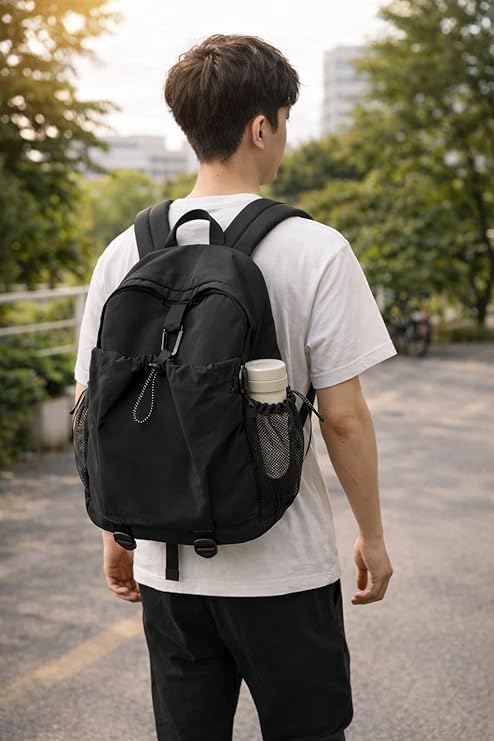 Unisex Lightweight Laptop Backpack 17.7L Waterproof Travel Backpack with Multiple Pockets, Large Capacity Casual Daypack for Office, College, School, Travel and Daily Use