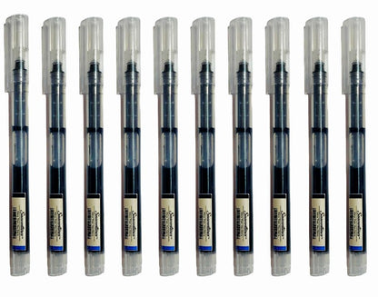 Saave 0.5mm Roller Pen, Straight Liquid Rollerball Gel Pen, School Office Stationery, Pack of 12